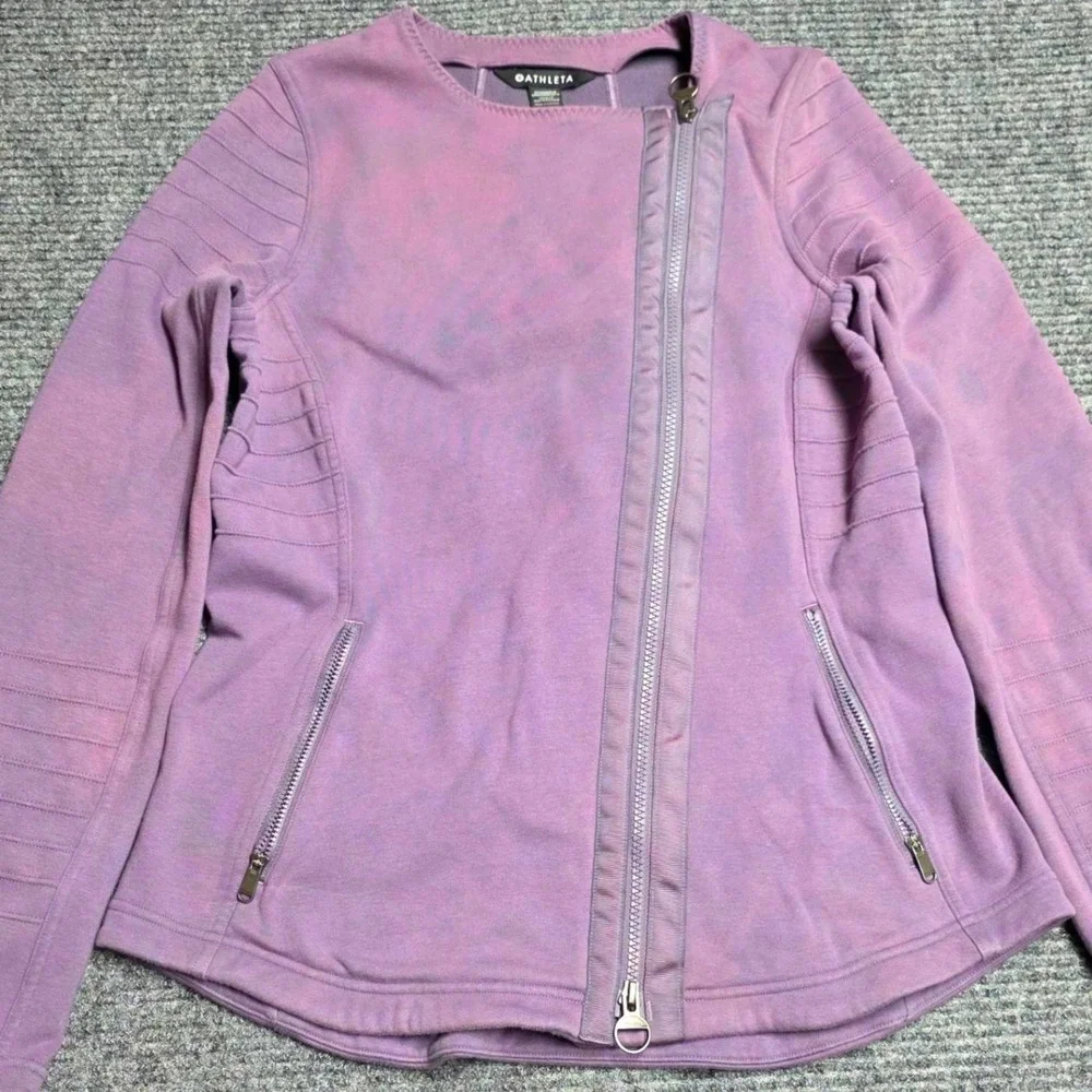 Athleta asymmetrical zip